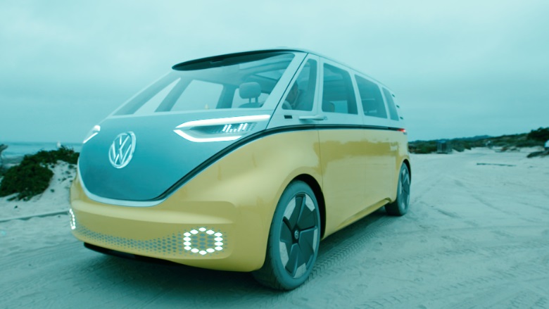 Volkswagen plans an electric hippie bus