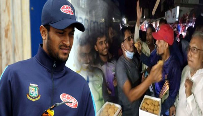 সাকিবের নিষেধাজ্ঞা শেষ হওয়ায় মাগুরায় আনন্দ মিছিল
