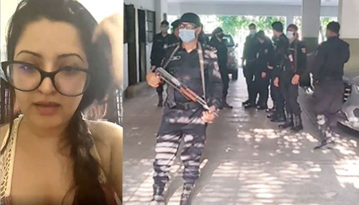 পরীমনির বাসায় র্যাবের অভিযান