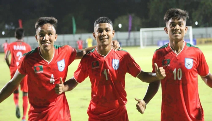 সাফ অনূর্ধ্ব-১৭ ফুটবল: ৫-১ গোলে শ্রীলঙ্কাকে হারালো বাংলাদেশ