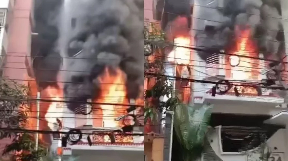 উত্তরায় ৭ তলা ভবনে আগুন, নিহতের সংখ্যা বেড়ে ৬