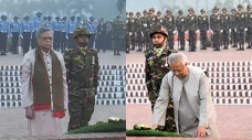 জাতীয় স্মৃতিসৌধে রাষ্ট্রপতি ও প্রধান উপদেষ্টার শ্রদ্ধা নিবেদন