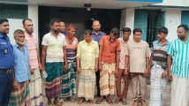 সিরাজগঞ্জে পরিত্যক্ত টিনের ঘরে জুয়ার আসর থেকে আটক ১০