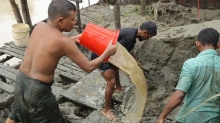 বান্দরবান শহরের বন্যা পরিস্থিতি আরও উন্নতি
