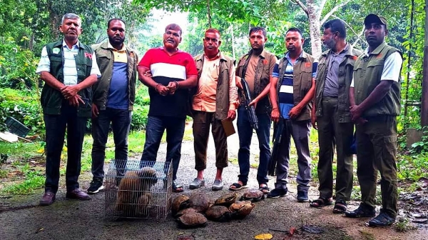 চকরিয়ায় পাচারের জন্য রাখা একাধিক বন্যপ্রাণী উদ্ধার